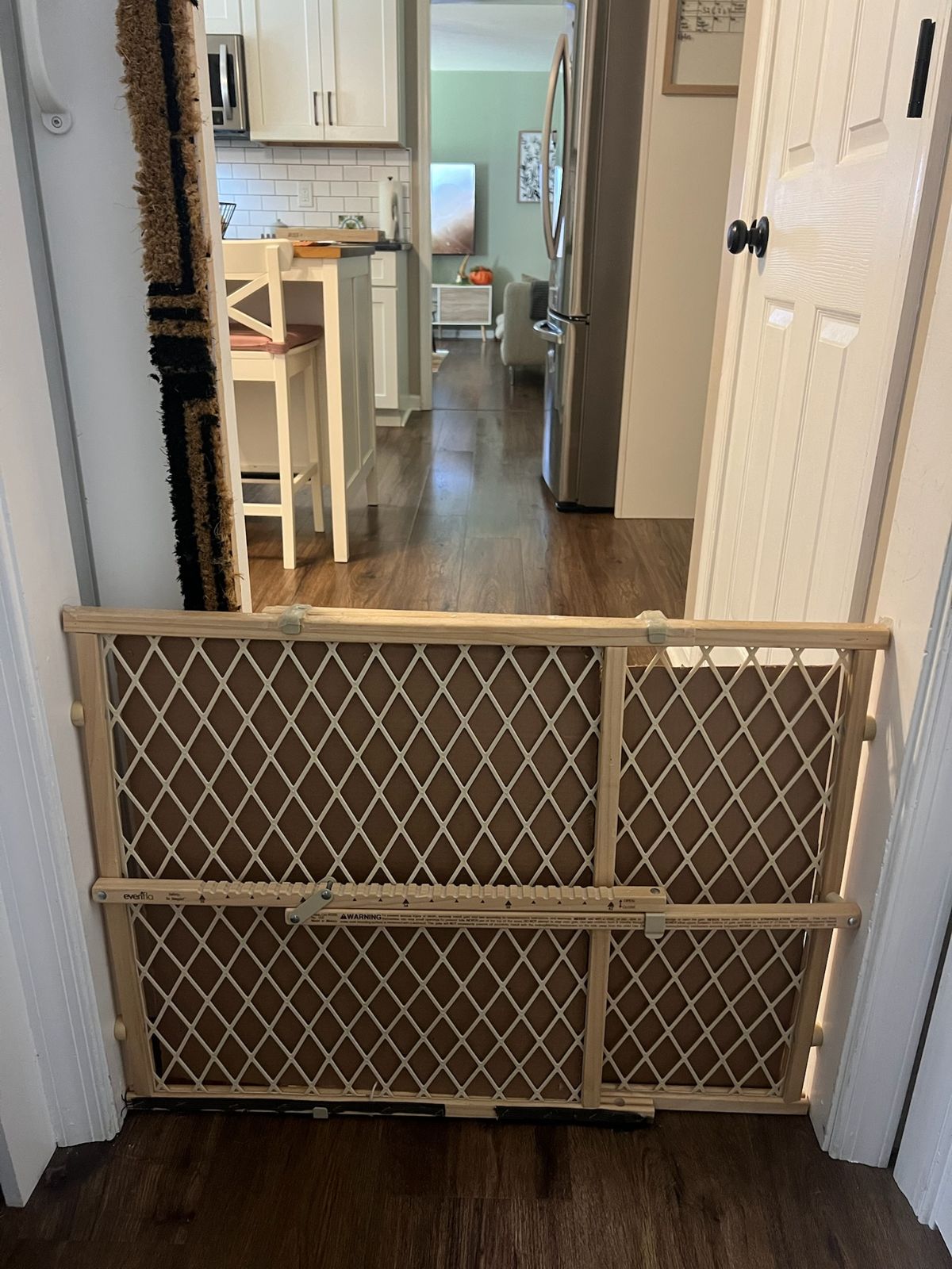 The gate from the upstairs side