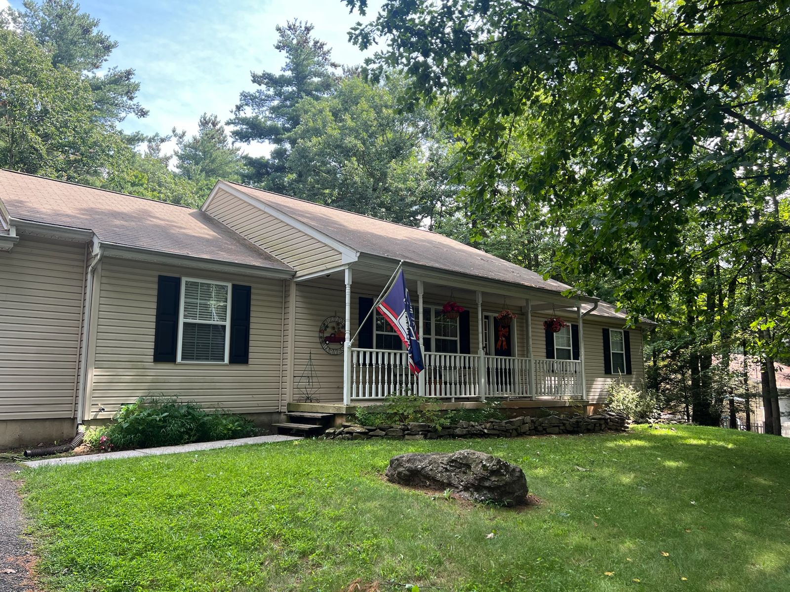 The front of the house