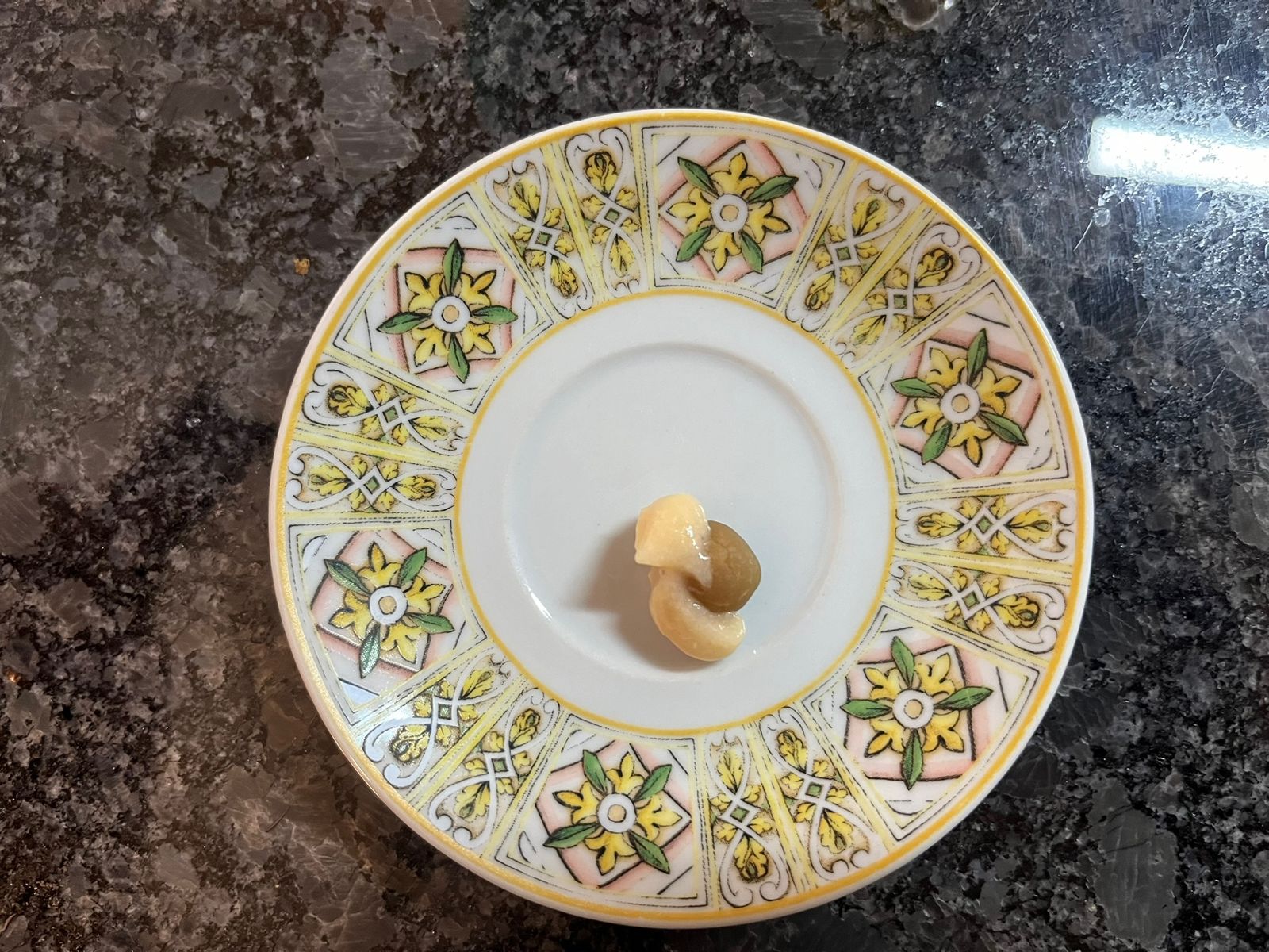 The finished plate, pocket sealed and coated