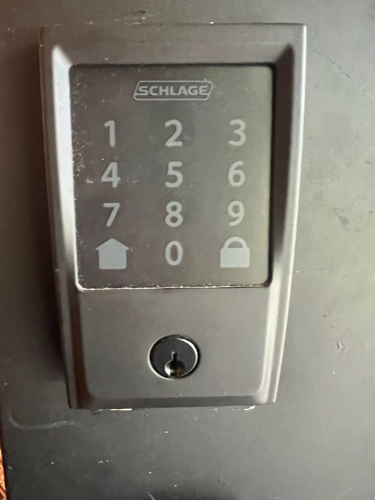 Front door keypad