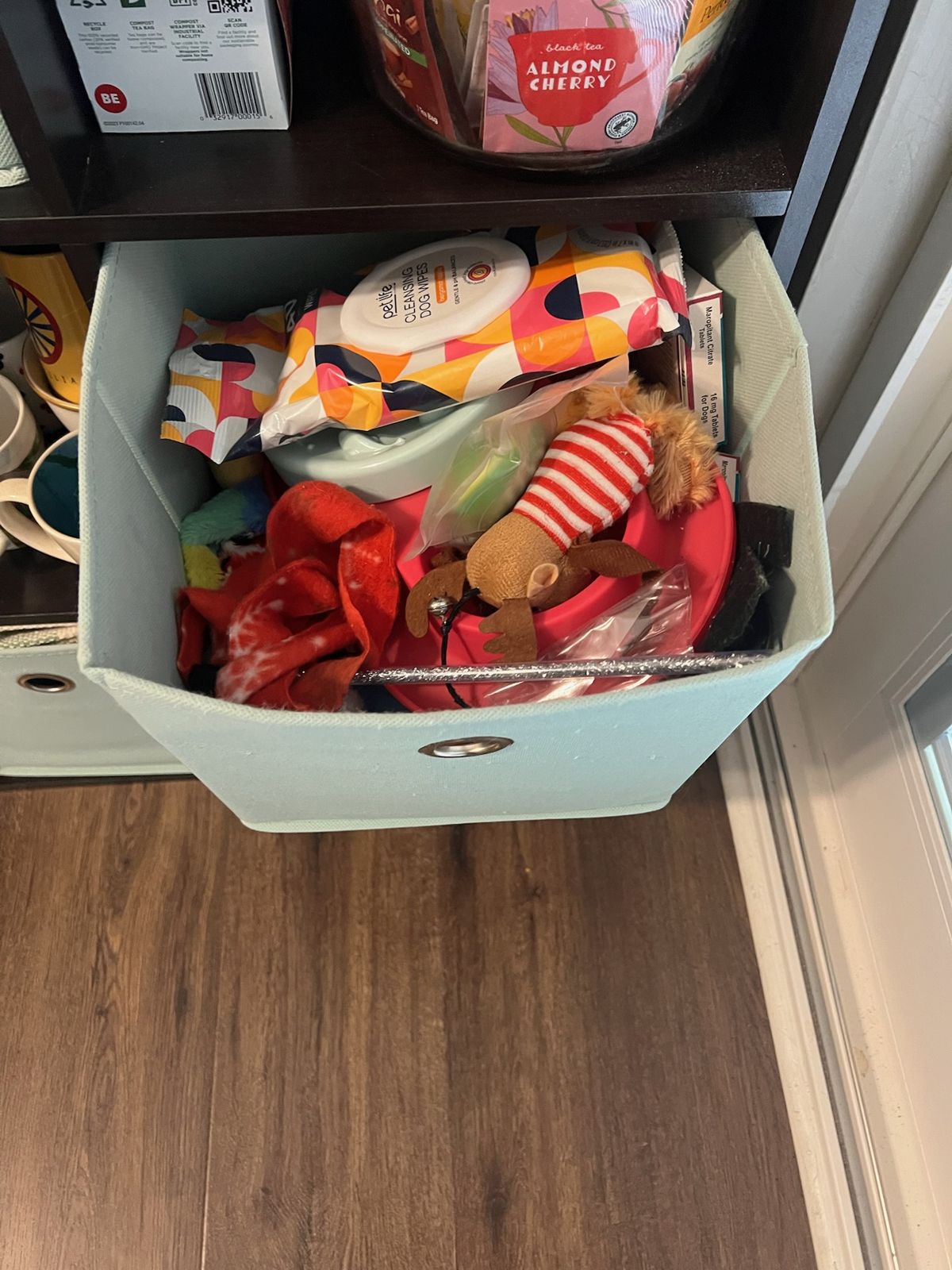 Inside the toy cubby